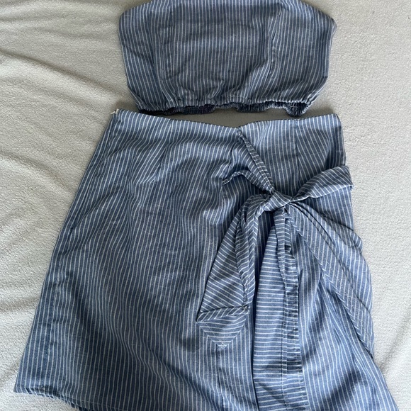 Shein blue summer two piece set - Picture 2 of 4